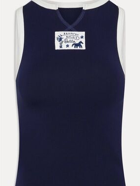 Frankie's Bikinis Bella hadid Navy Tank Top xs like brand new sold out online